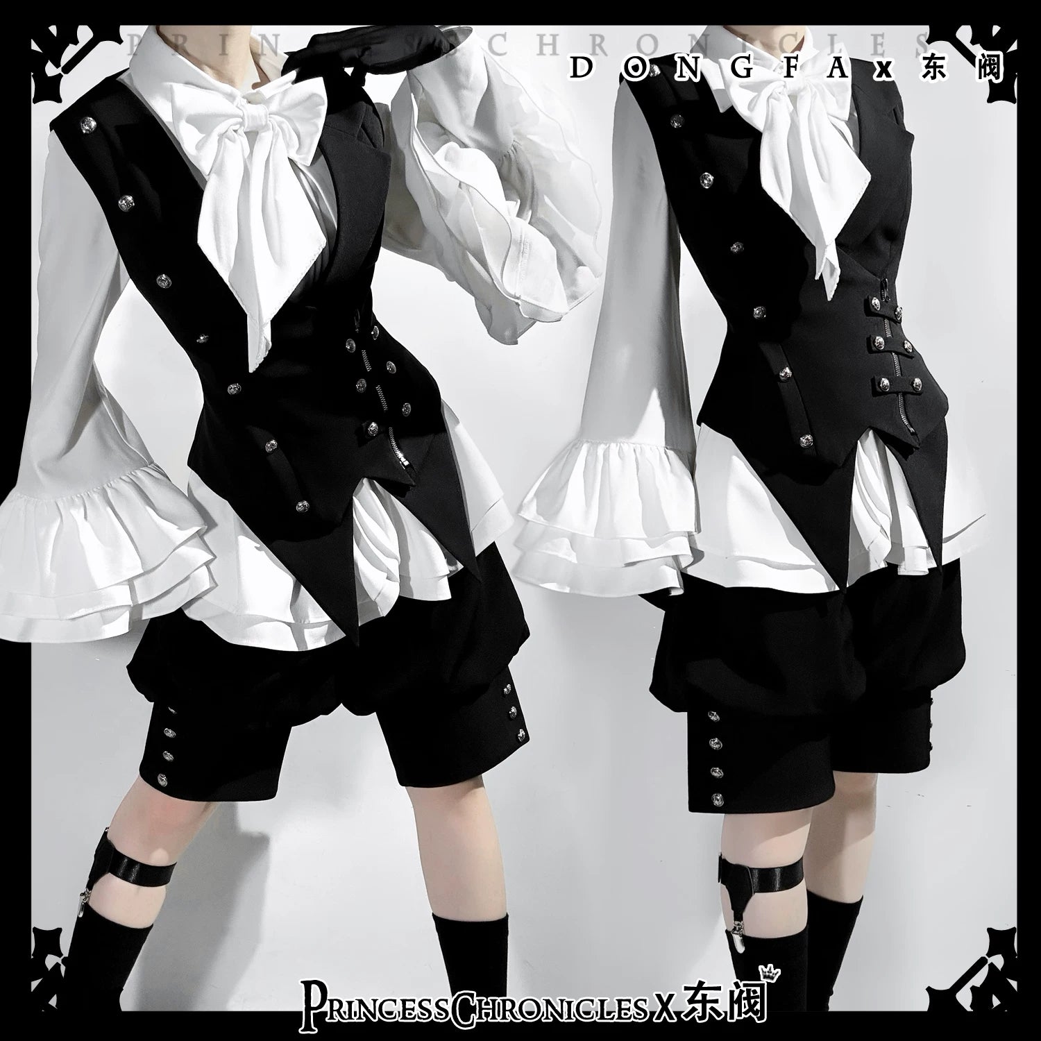 Ashes - Vintage Ouji Lolita Blouse and Shorts Set 45309:843429