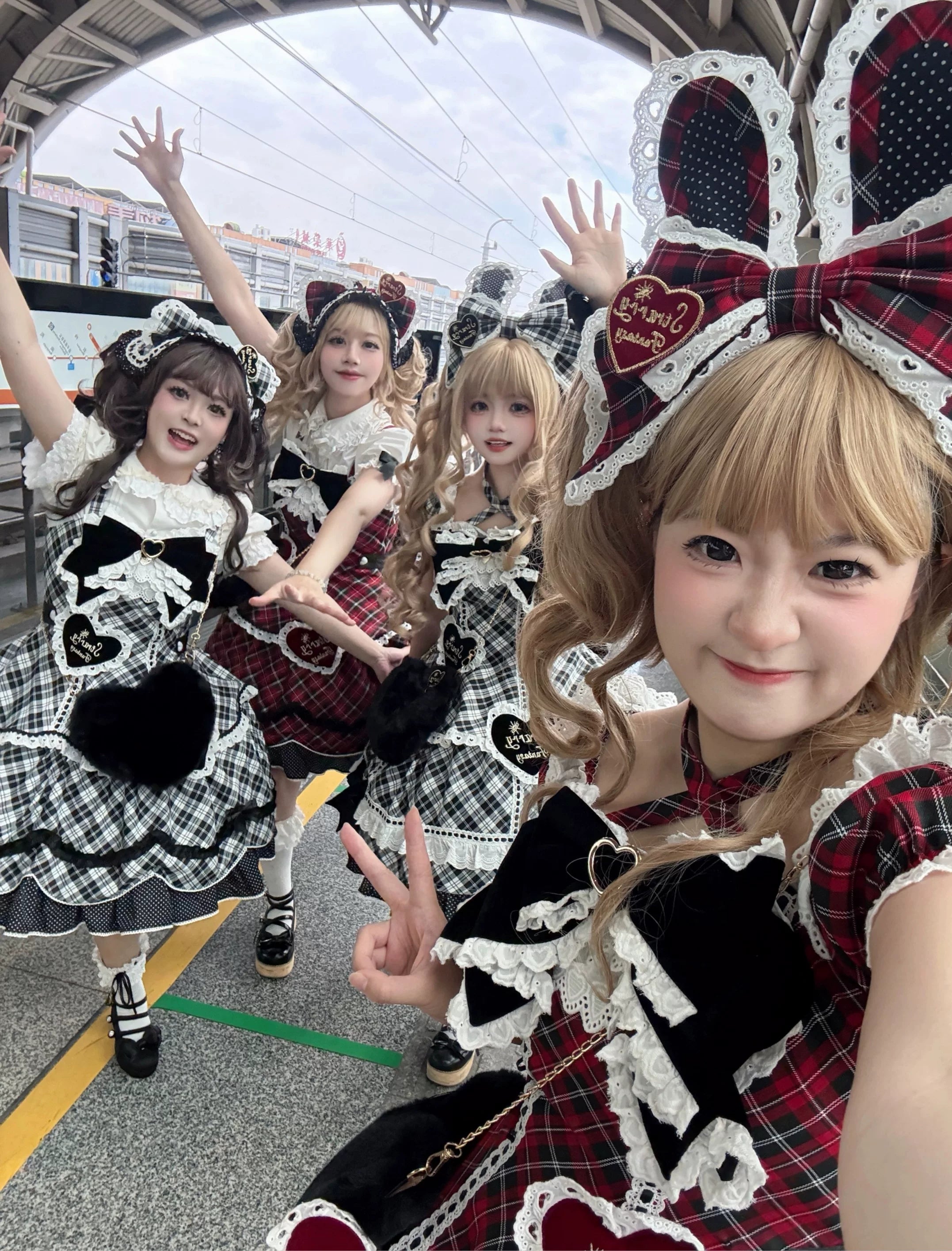 Shibuya Sweetheart - Plus Size Old School Lolita OP Dress, Side Pocket 44528:812893