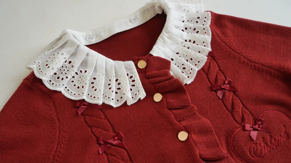 (BFM)Dark Star Island~Sugar Frost~Sweet Lolita Cardigan Knit Embroidered Sweater
