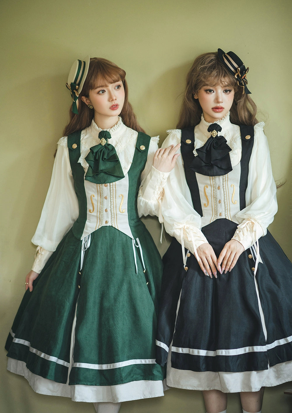 Miss Point~Golden Movement~Elegant Lolita Fishbone Skirt Customized 32242:381386