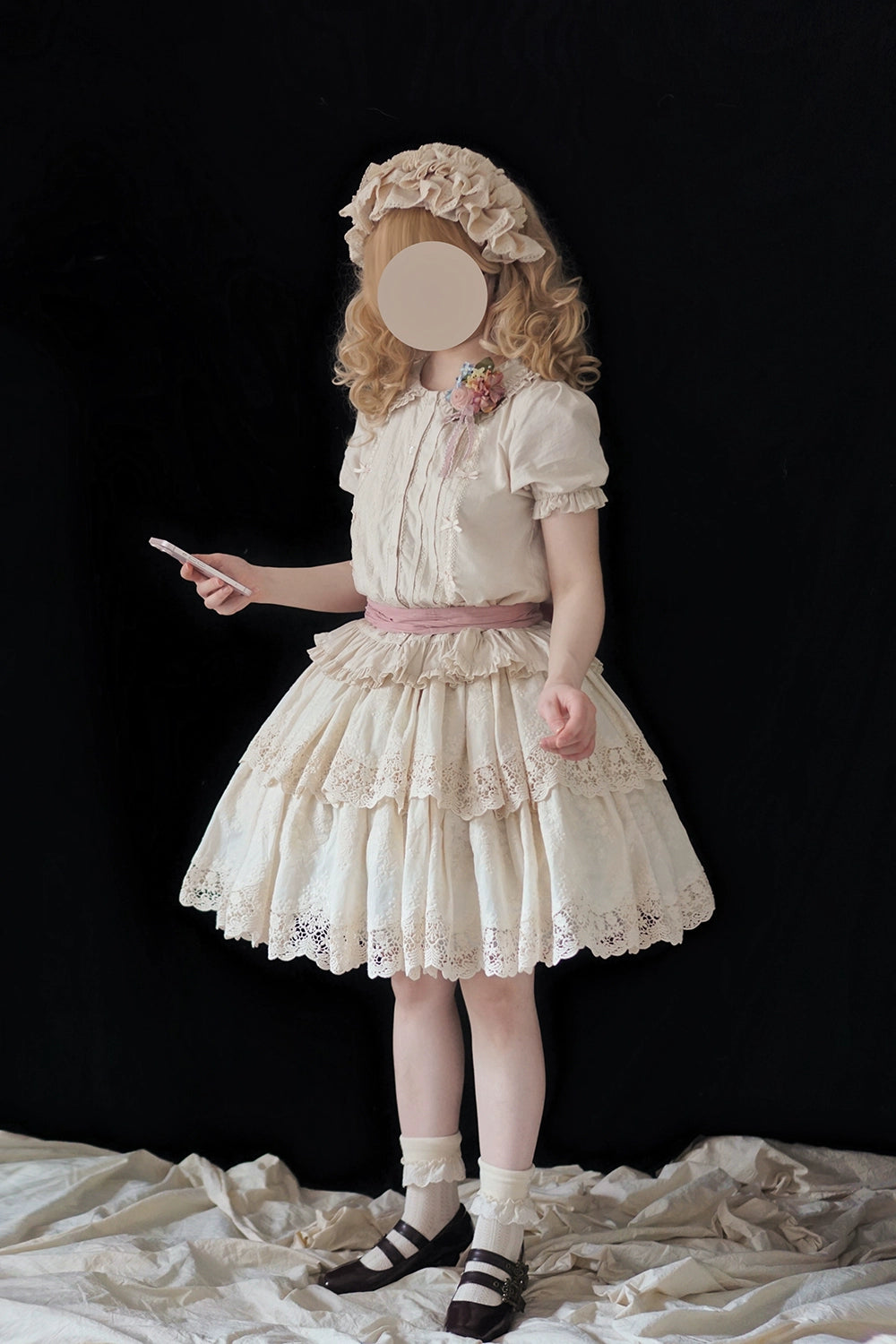 Miss Point - Forest Waltz - Classic Lolita Blouse & Multi-Tiered Ruffles SK 44233:800047