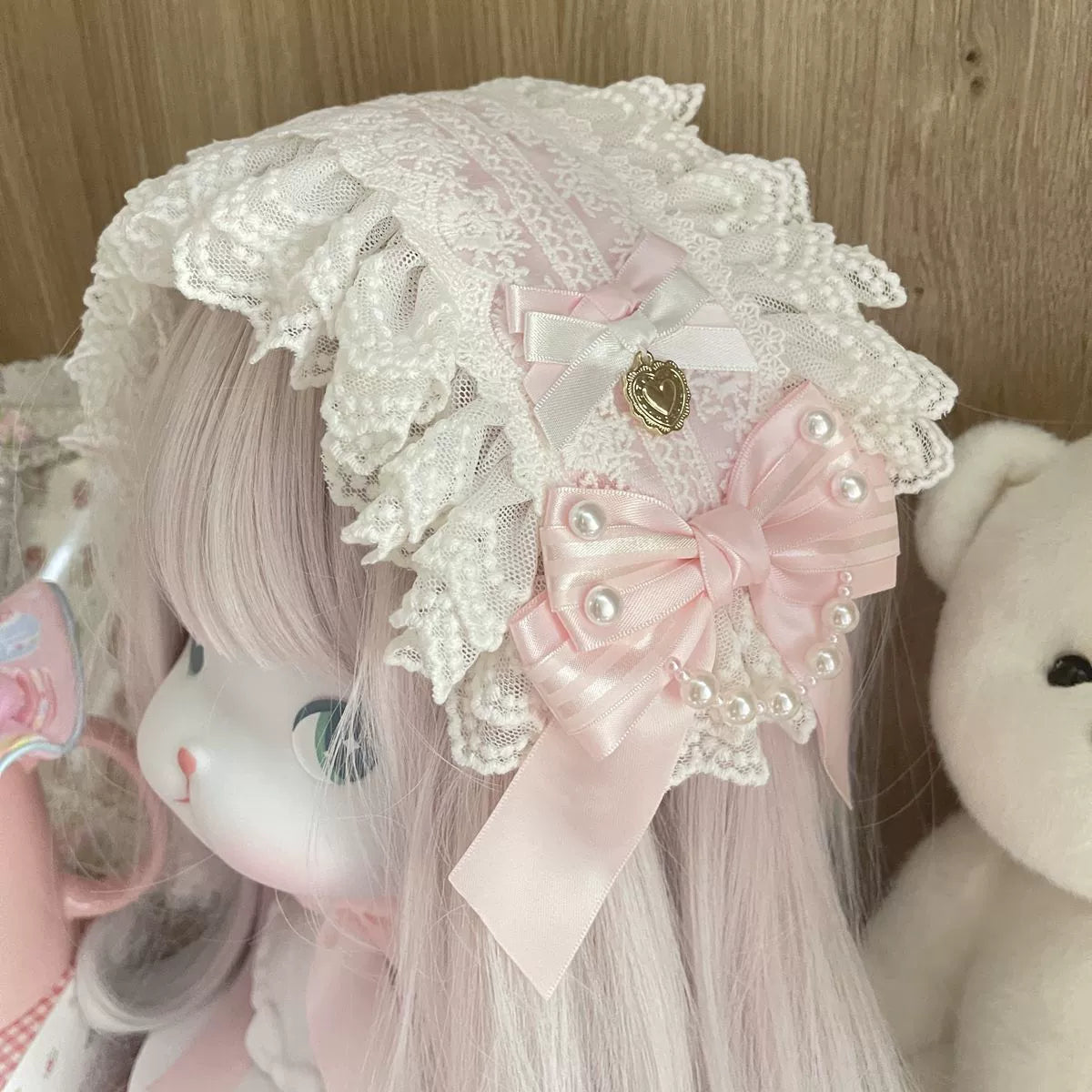 Shao Handmade - Sweet Lolita Handmade Lace Hairband 44060:793927