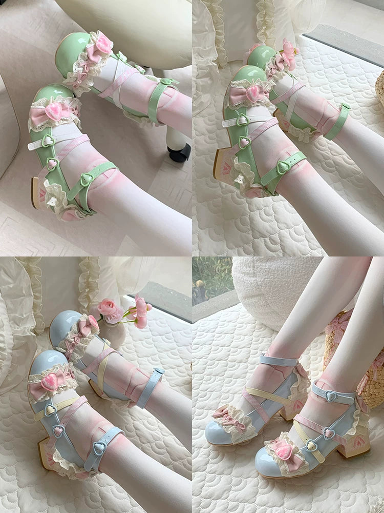 Strawberry Limited - Sweet Lolita Mary Jane Shoes, Strawberry Print 45984:870717