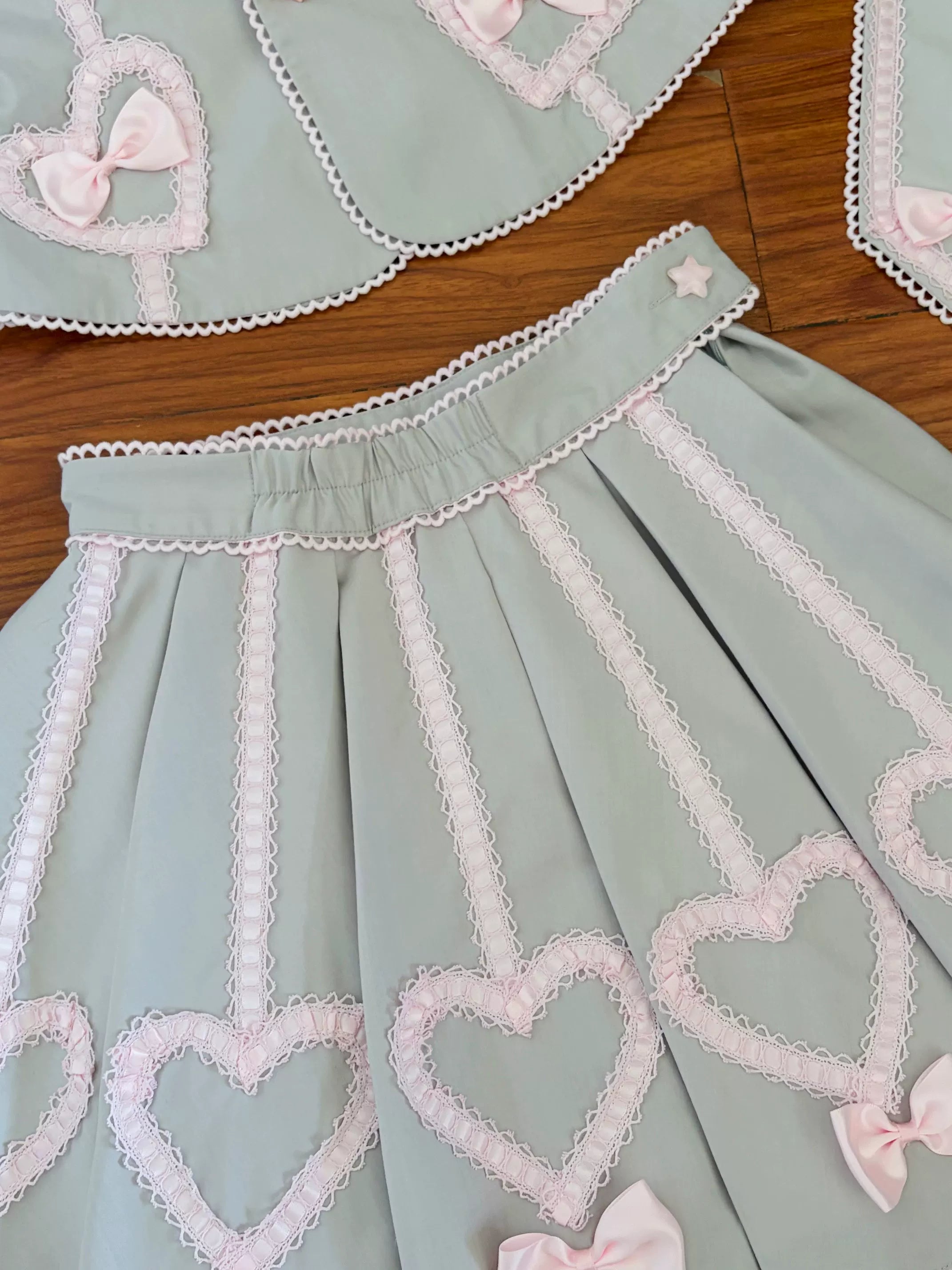 Promise After Class - Old School Lolita Fitted Blazer & Pleated Skirt Set