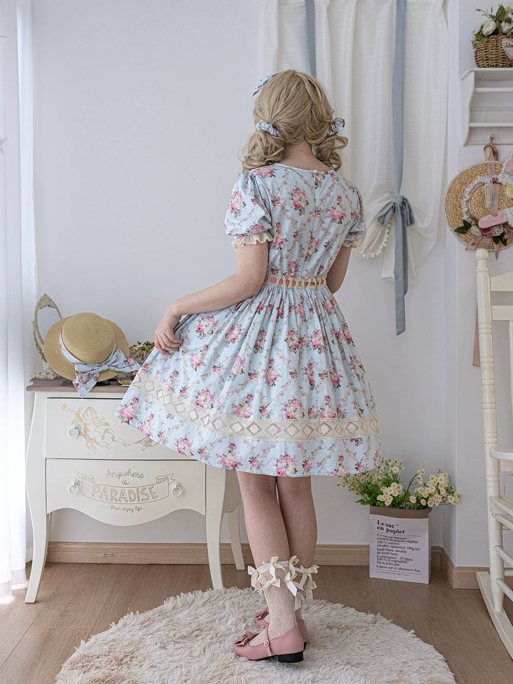 Miss Point~Customized Elegant Lolita OP Dress Cute Daily Girl Short Lolita Dress 35670:519868