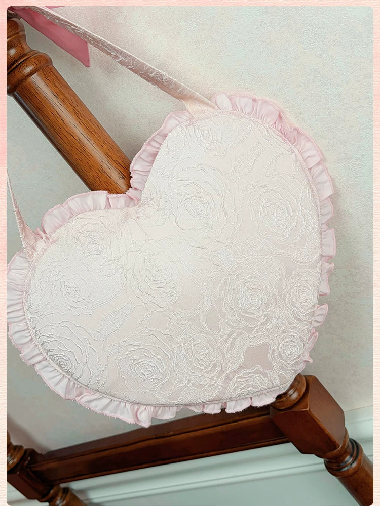 Sweetheart Petal - Color Block Sweet Lolita KC, Heart-shaped Bag 44840:825187