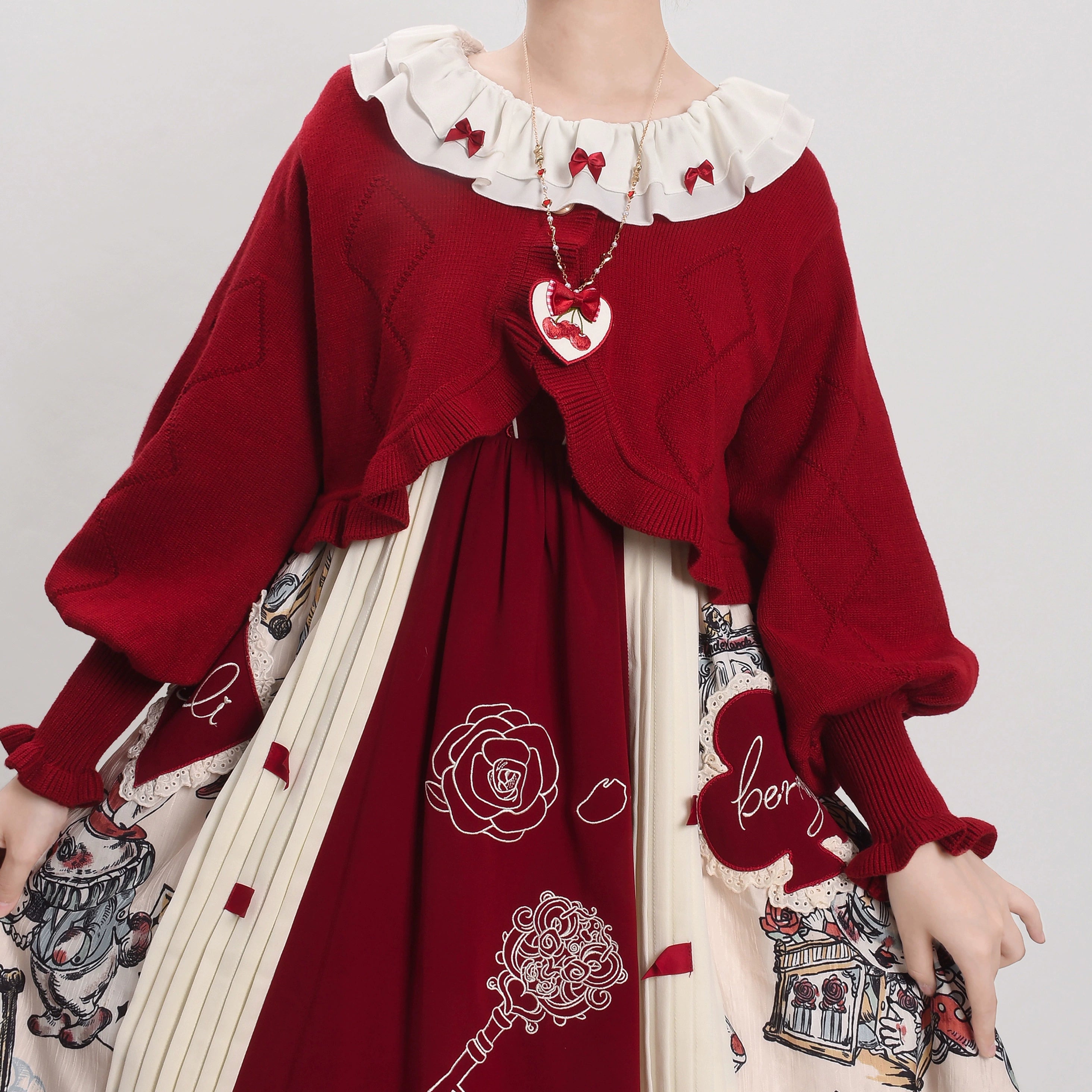 MIST - Cookie - Vintage Lolita Cardigan, Short Sweater 31538:369512