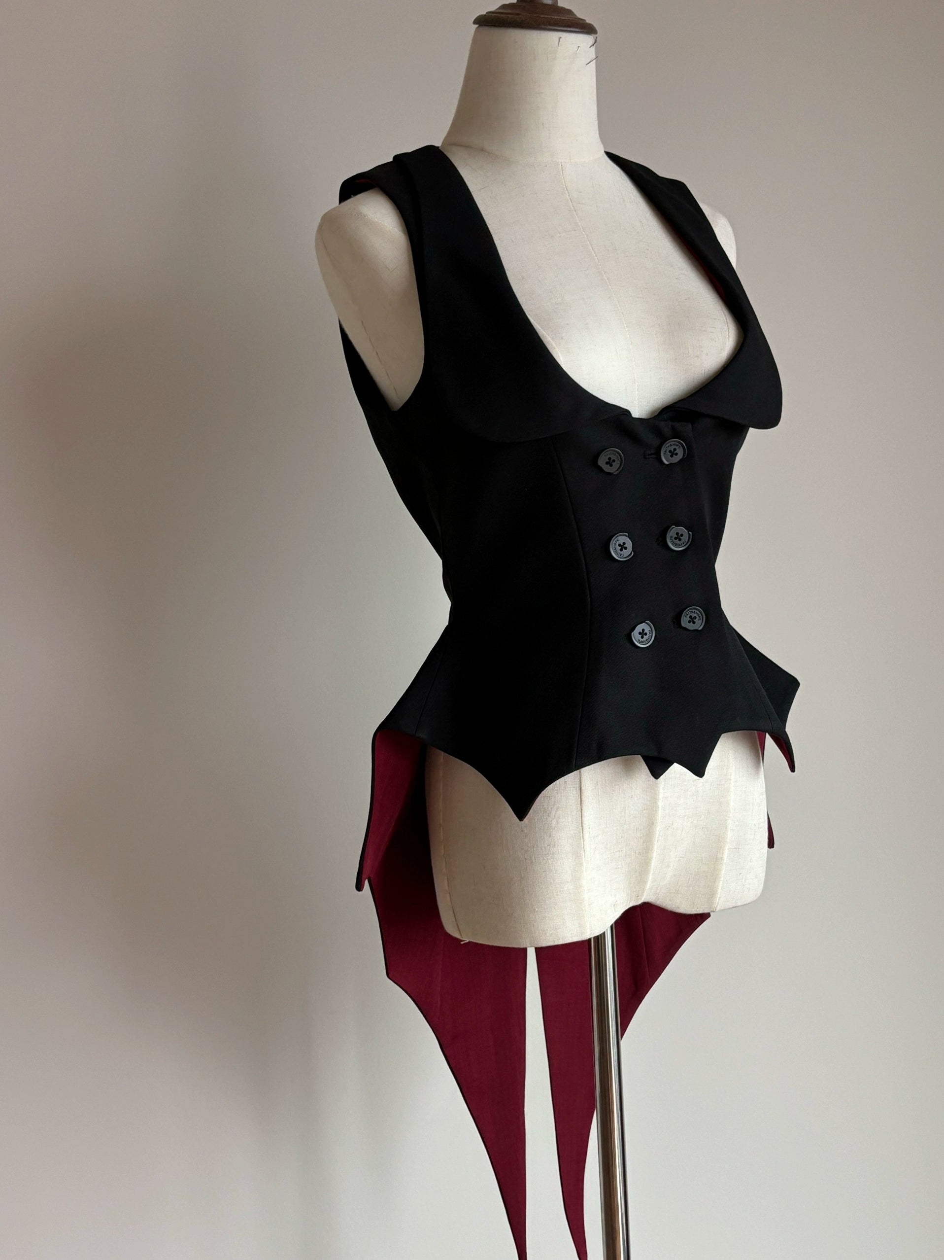 TODAYFUL【美品】2waycollar Long Vest Todayful Tagged 2-way Color Long Vest