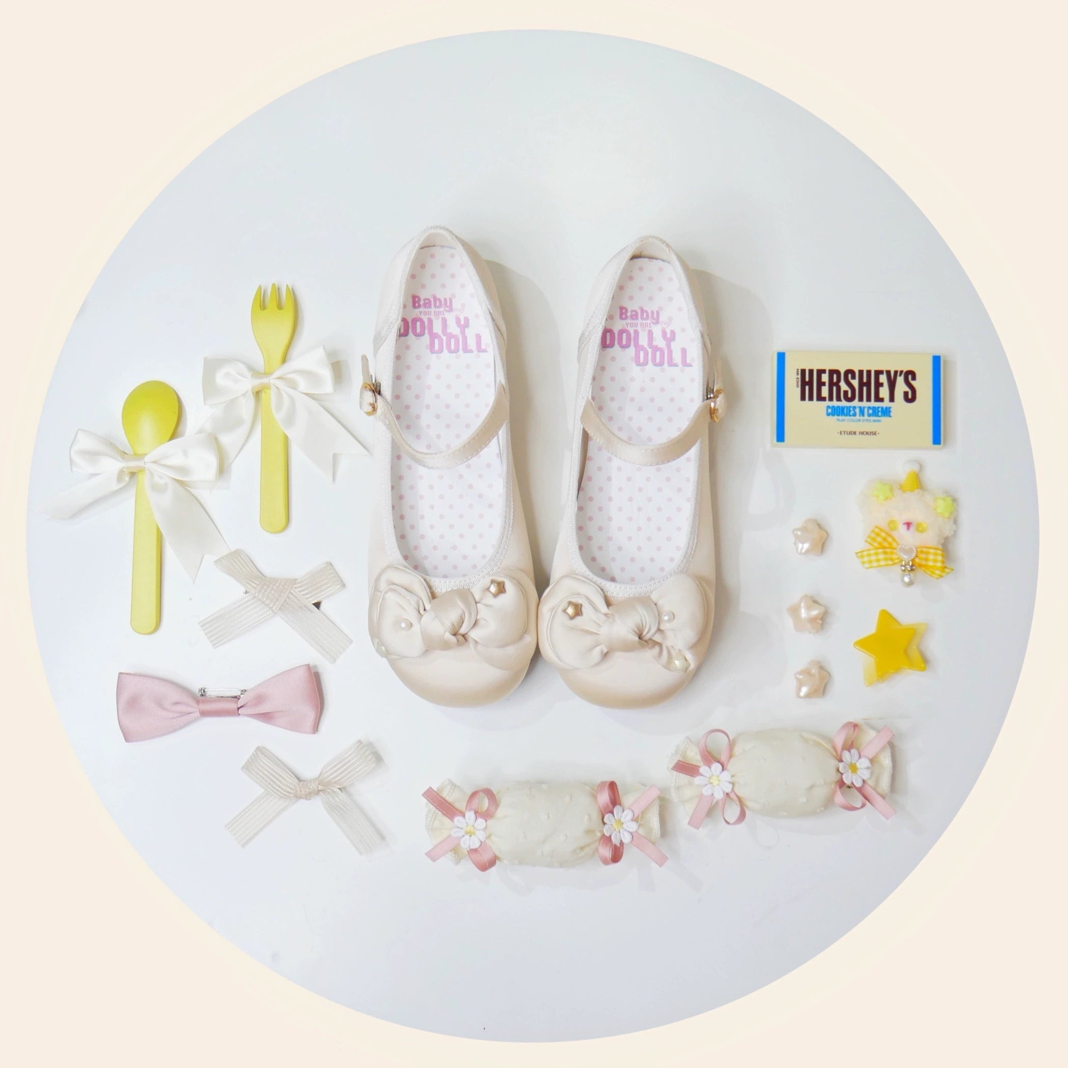 Dolly Doll~Little Fat Ding~Sweet Lolita Shoes Low Heel Round-toe Shoes 37184:582816