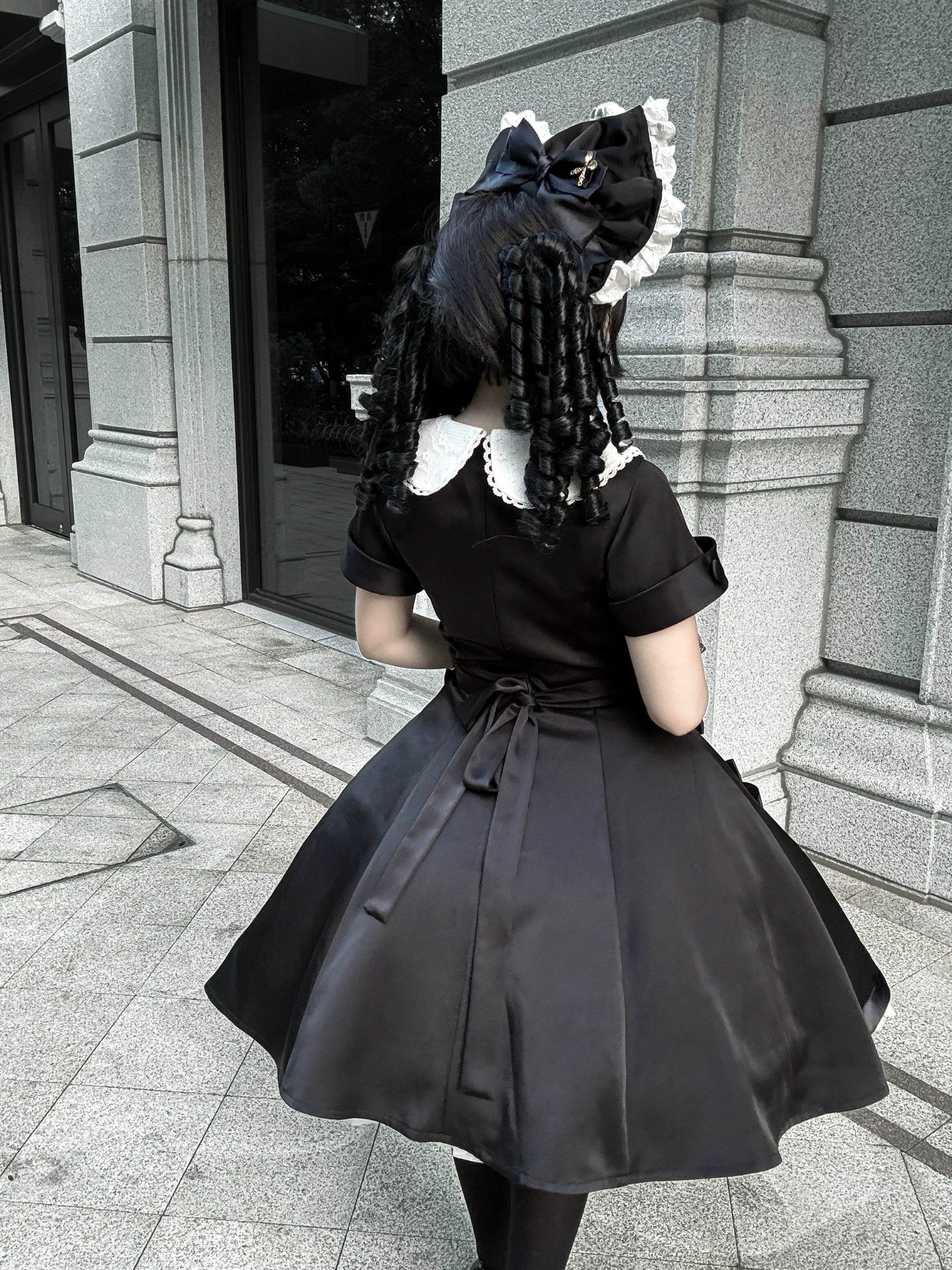 Silent Dinner - Gothic Lolita Six-Panel OP Dress with Cutlery Embroidery 45669:857746