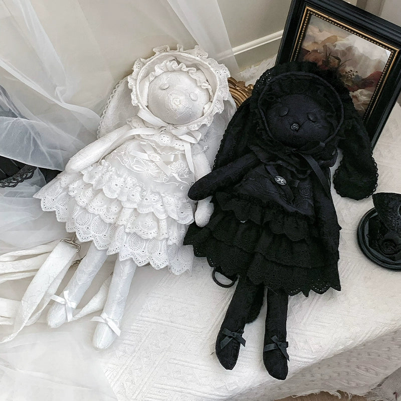 With PUJI - Puppet Box - Kawaii Lolita Bag Lamb Kitten Detachable Bag Dress Hat