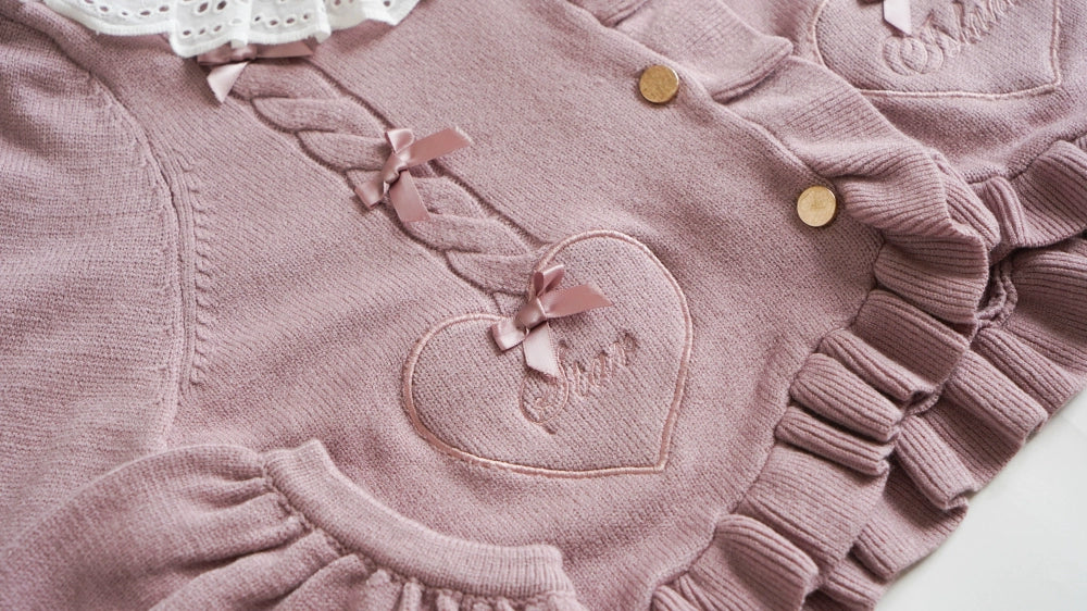 (BFM)Dark Star Island~Sugar Frost~Sweet Lolita Cardigan Knit Embroidered Sweater