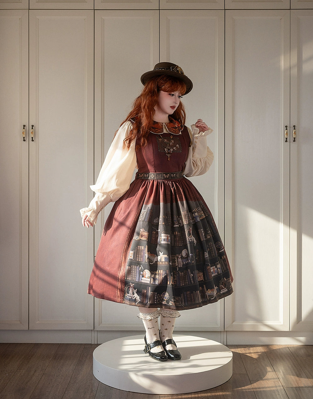 Miss Point - German Bookshelf - Classic Lolita Printed JSK Dress 44029:792913