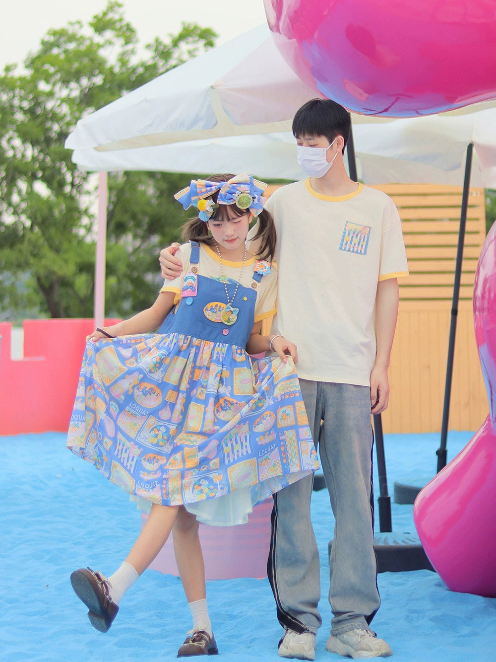 Miss Point - Daisy Lemon - Kawaii Lolita Lemon Print JSK Customized