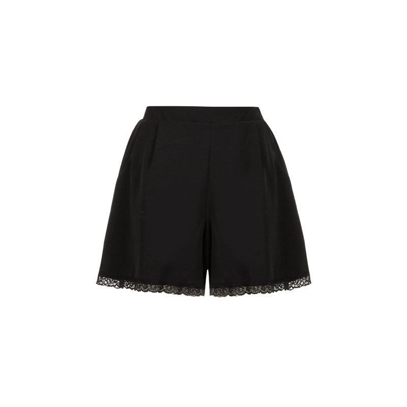 With Puji~Doki~Twin Lolita OP Black/White Goth Dress with Pocketed Shorts (L M S) 42833:754884