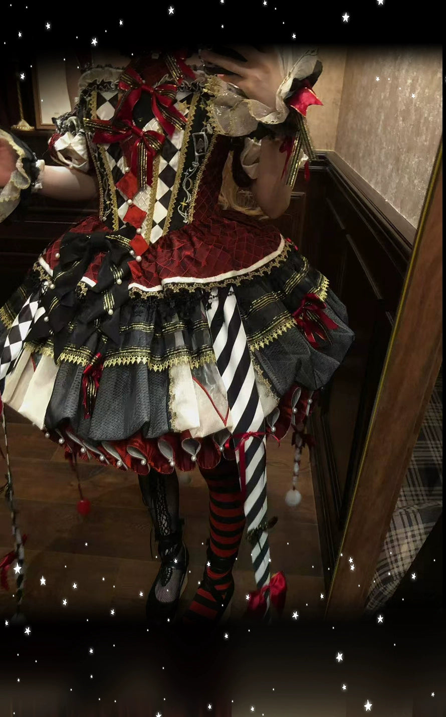 MieYe - Queen - Circus Inspired Lolita JSK Dress, Built-in Fishbone