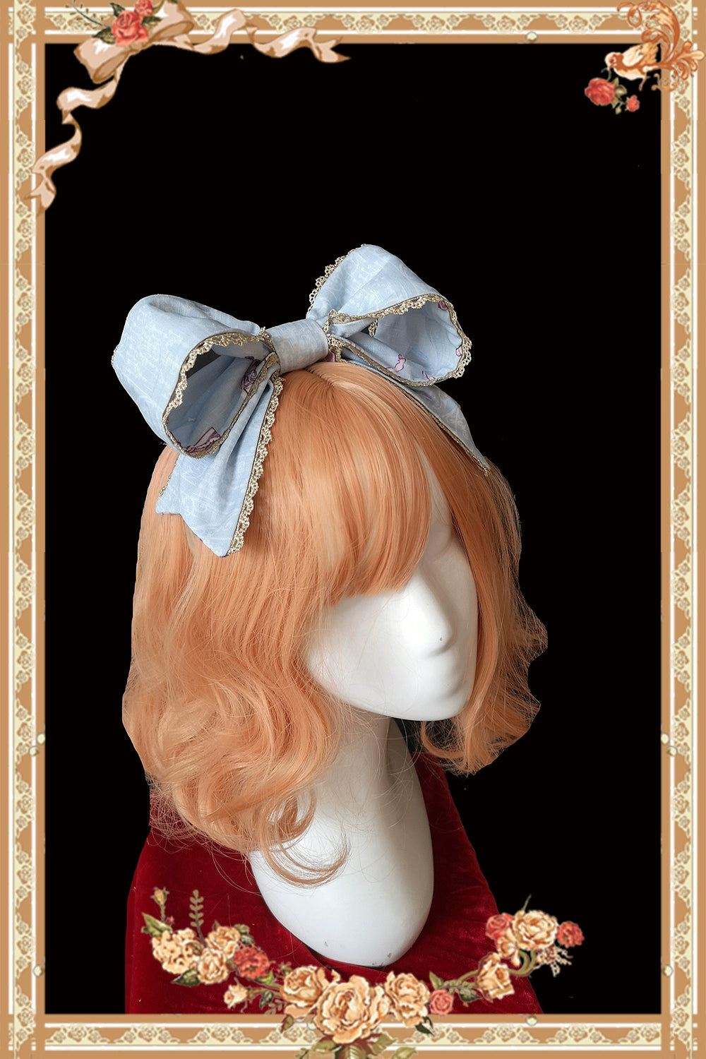 Infanta~Sweet Lolita Accessories Bonnet KC Socks Beret Cinderella Cat Blue KC 37488:560970