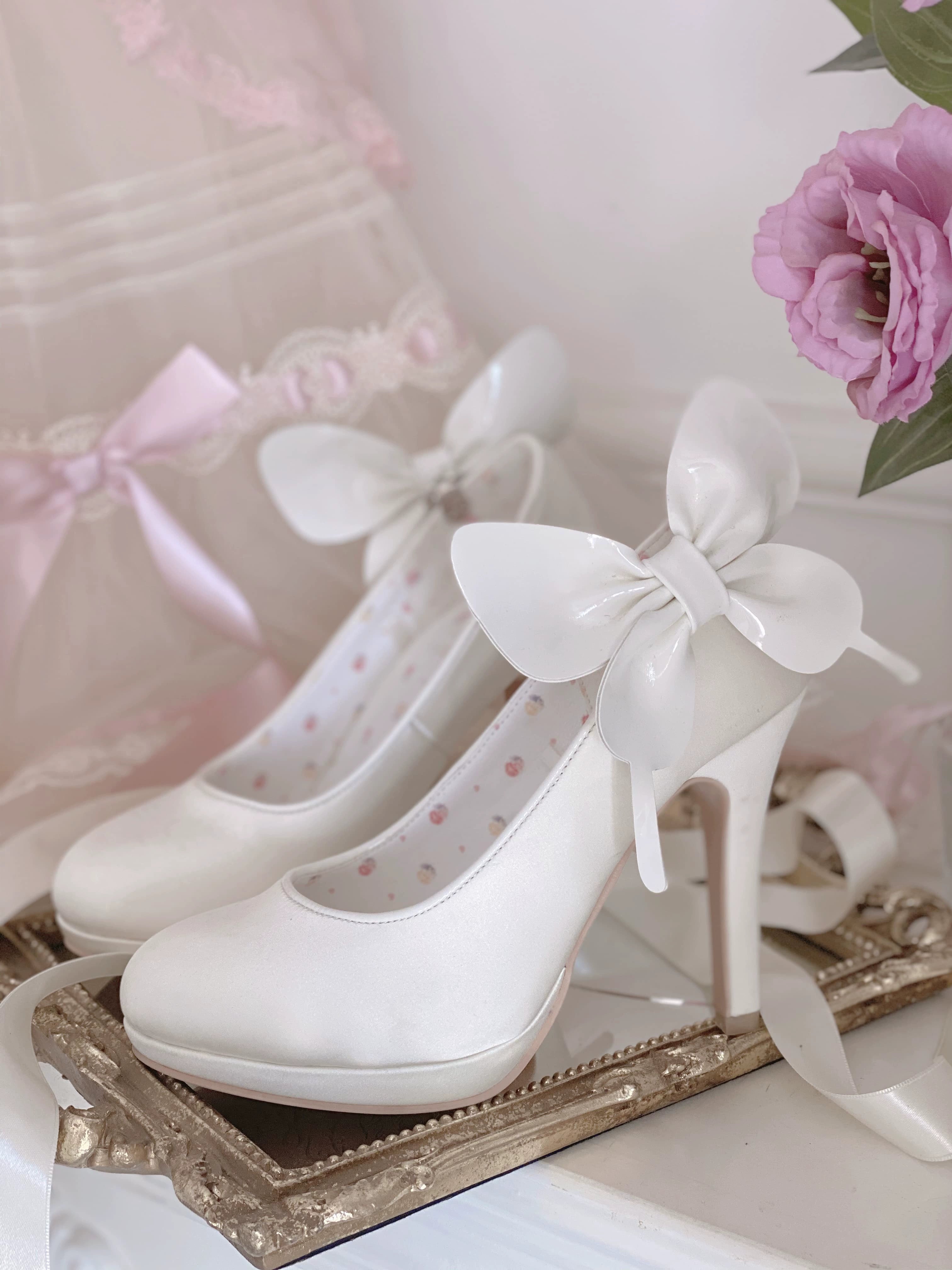 Pure Tea For Dream~Butterfly Specimen~Ballet Style Lolita Shoes Elegant Platform Lolita Heels 40134:650398