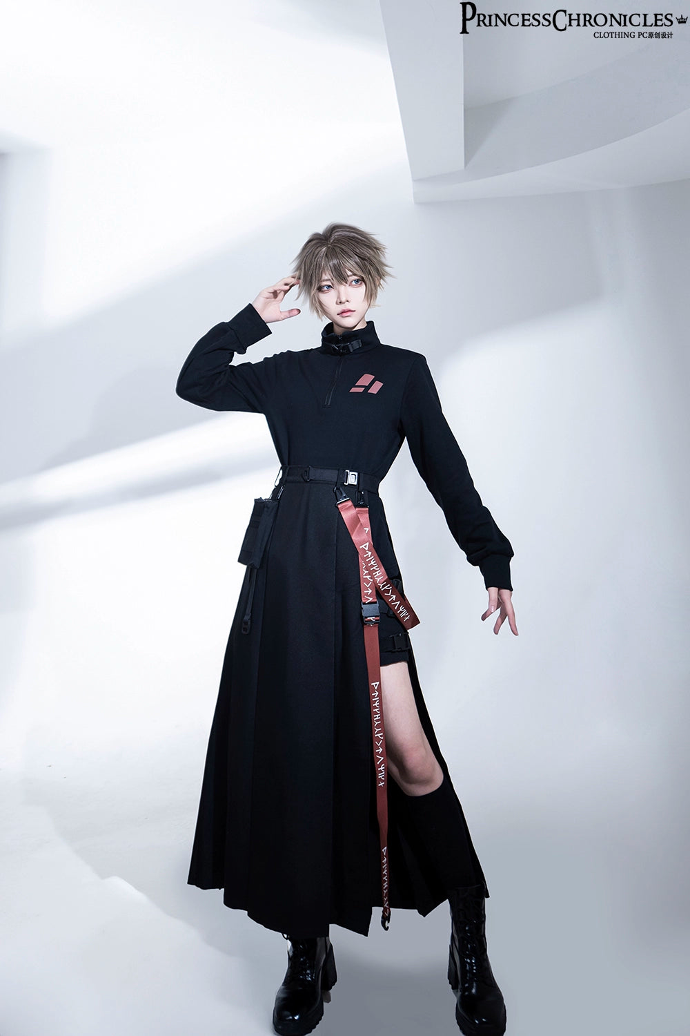 Princess Chronicles - Nameless Blade - Waste Soil Ouji Lolita Black Skirt