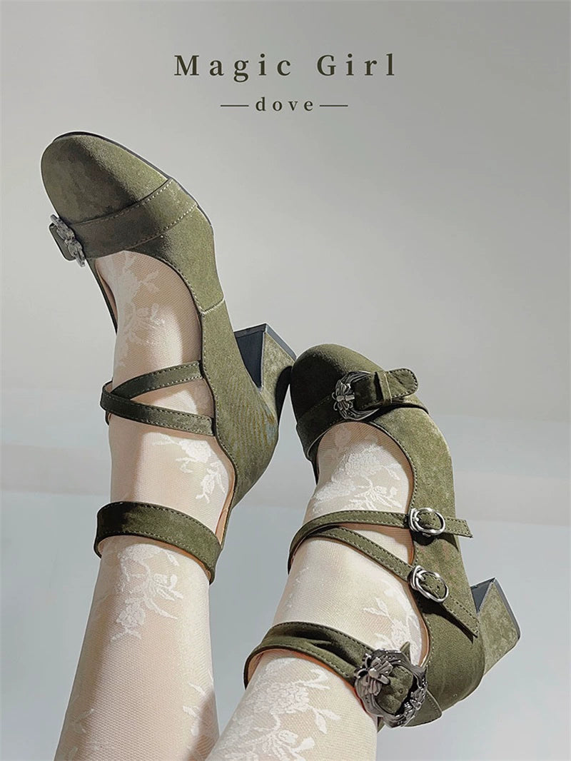 MR.Qiutian~Velia~Elegent Lolita Shoes CLA Thick Heel Shoes 34226:480896