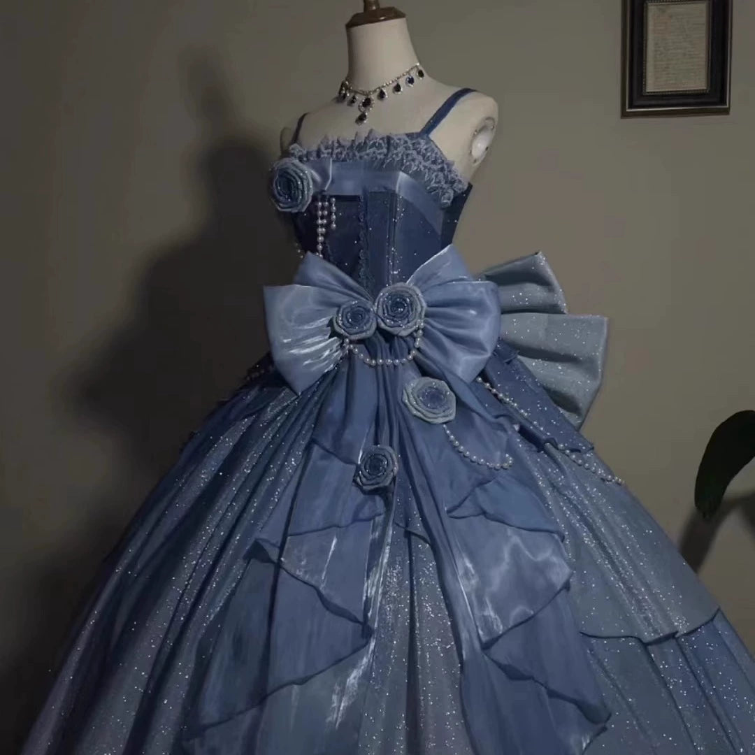 Nectarine White Tea - Captivating Starry - Wedding Lolita Dress Elegant Bridal JSK 37764:566874