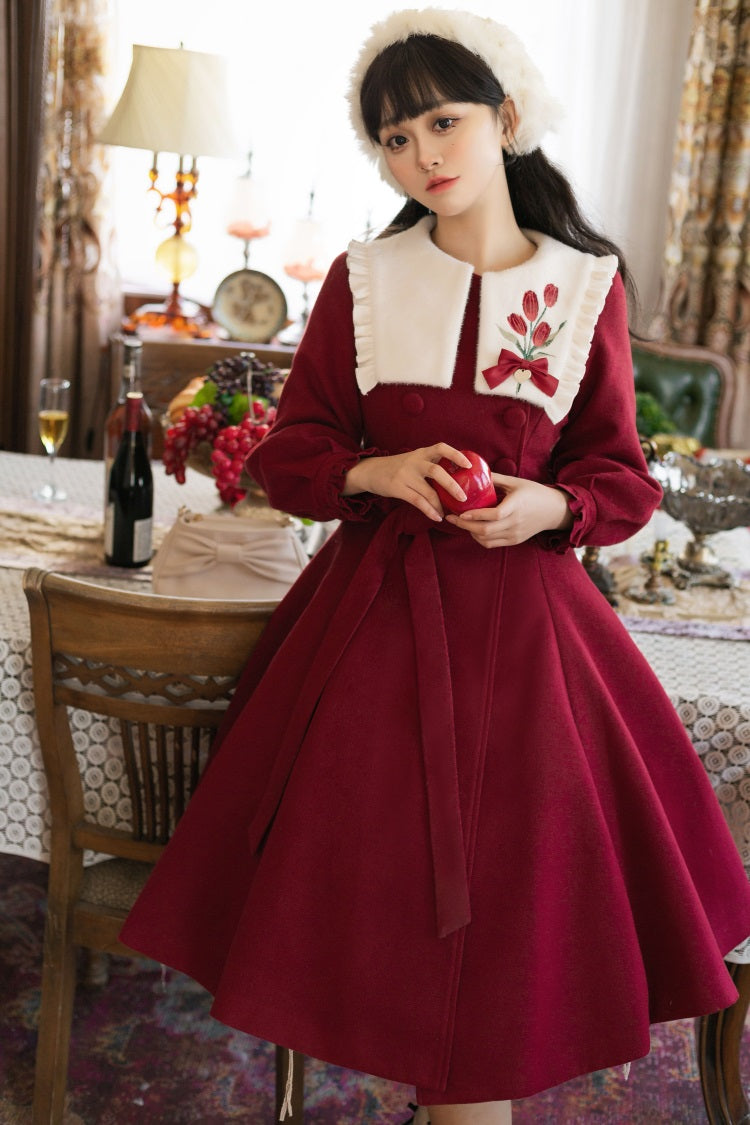 Letters from Unknown Star - Tulip Coat - Winter Elegant Lolita Dress Overcoat