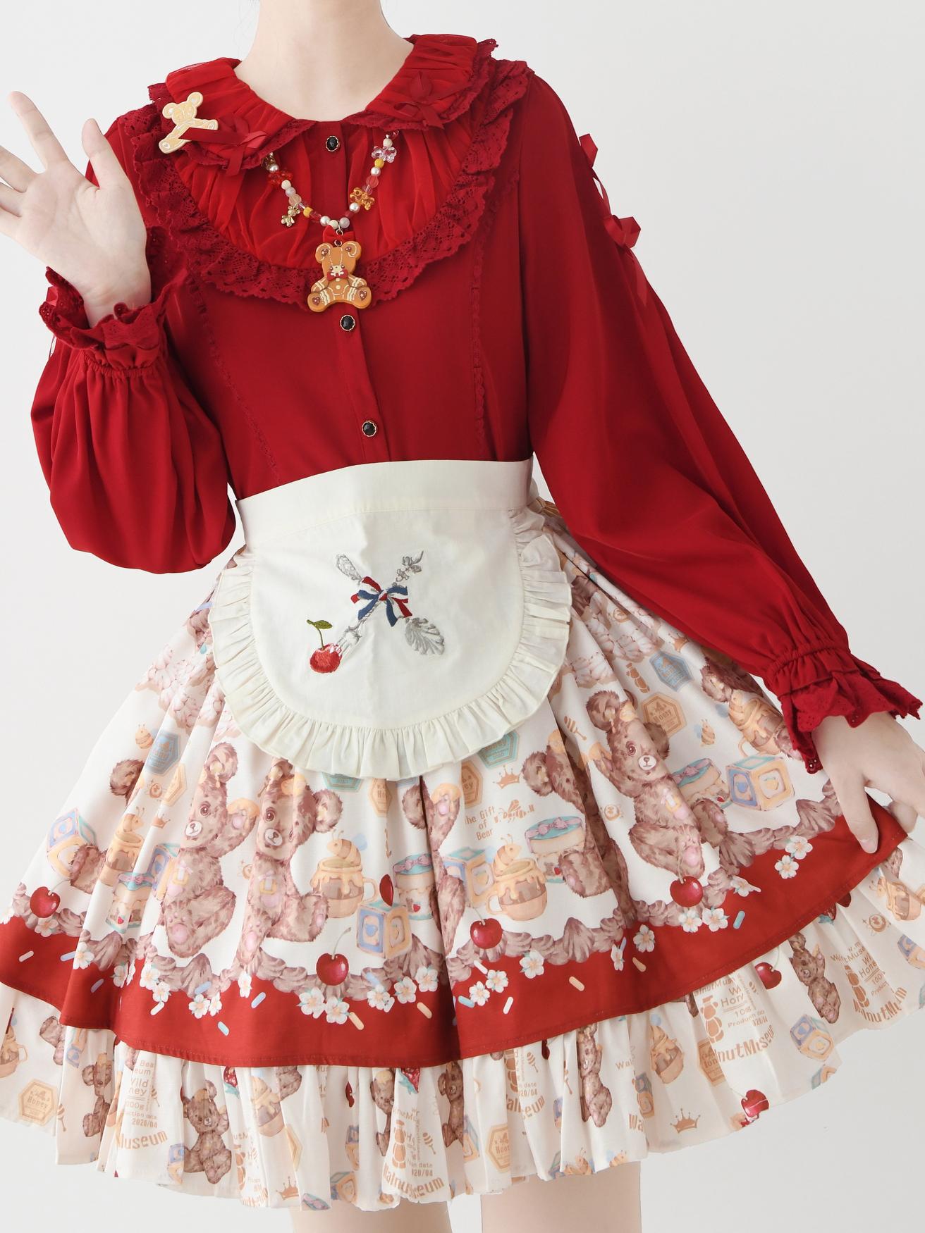 DMFS Lolita~Sweet Lolita Blouse Peter Pan Collar Shirt 40828:677564