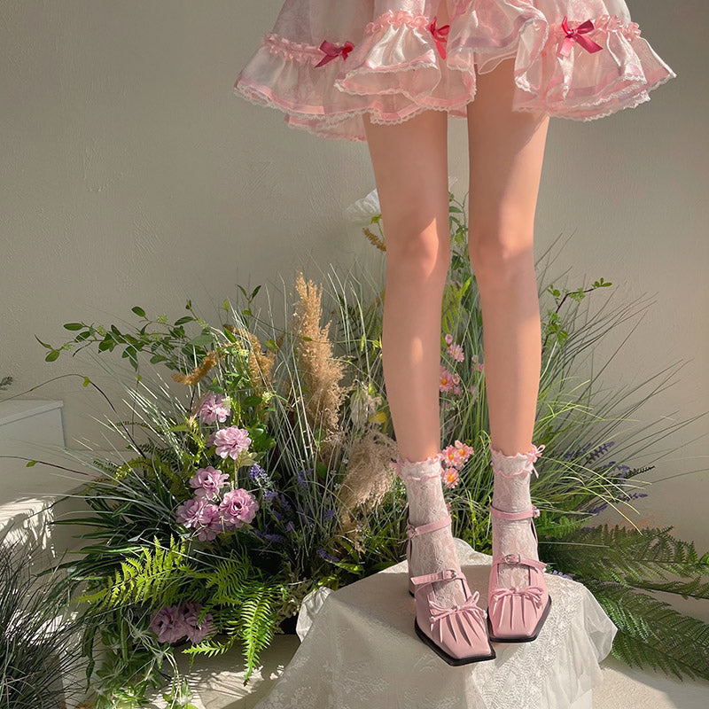 WAGUIR - Kawaii Lolita Thin Lace Socks