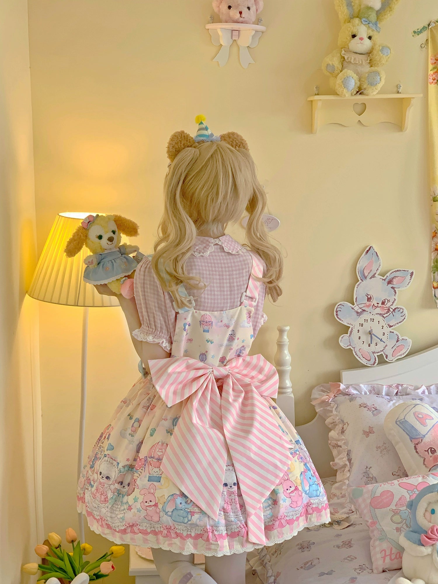 DreamWhale - Puppy Parks - Sweet Lolita Kawaii Puppy Lolita Salopette