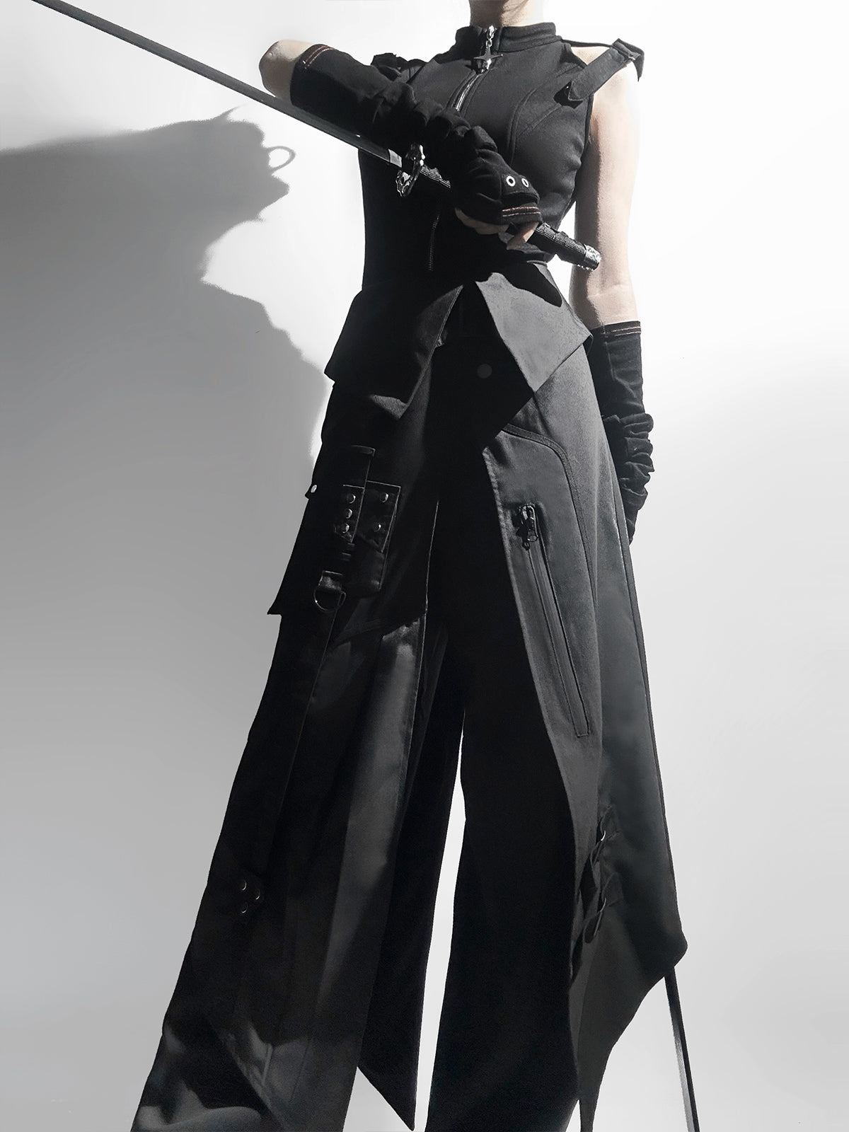 Your Princess - Nightblade - Ouji Lolita Suit Gothic Lolita Apron Pants Set
