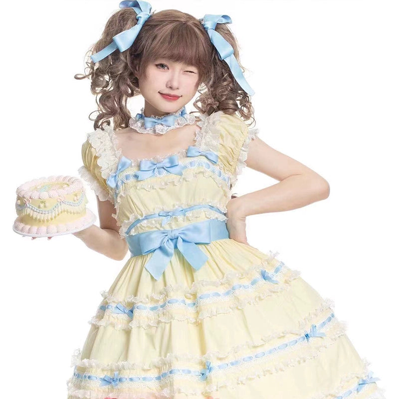 NanShengGe - Love Ice Cream - Sweet Lolita OP Dress Plus Size Multicolor