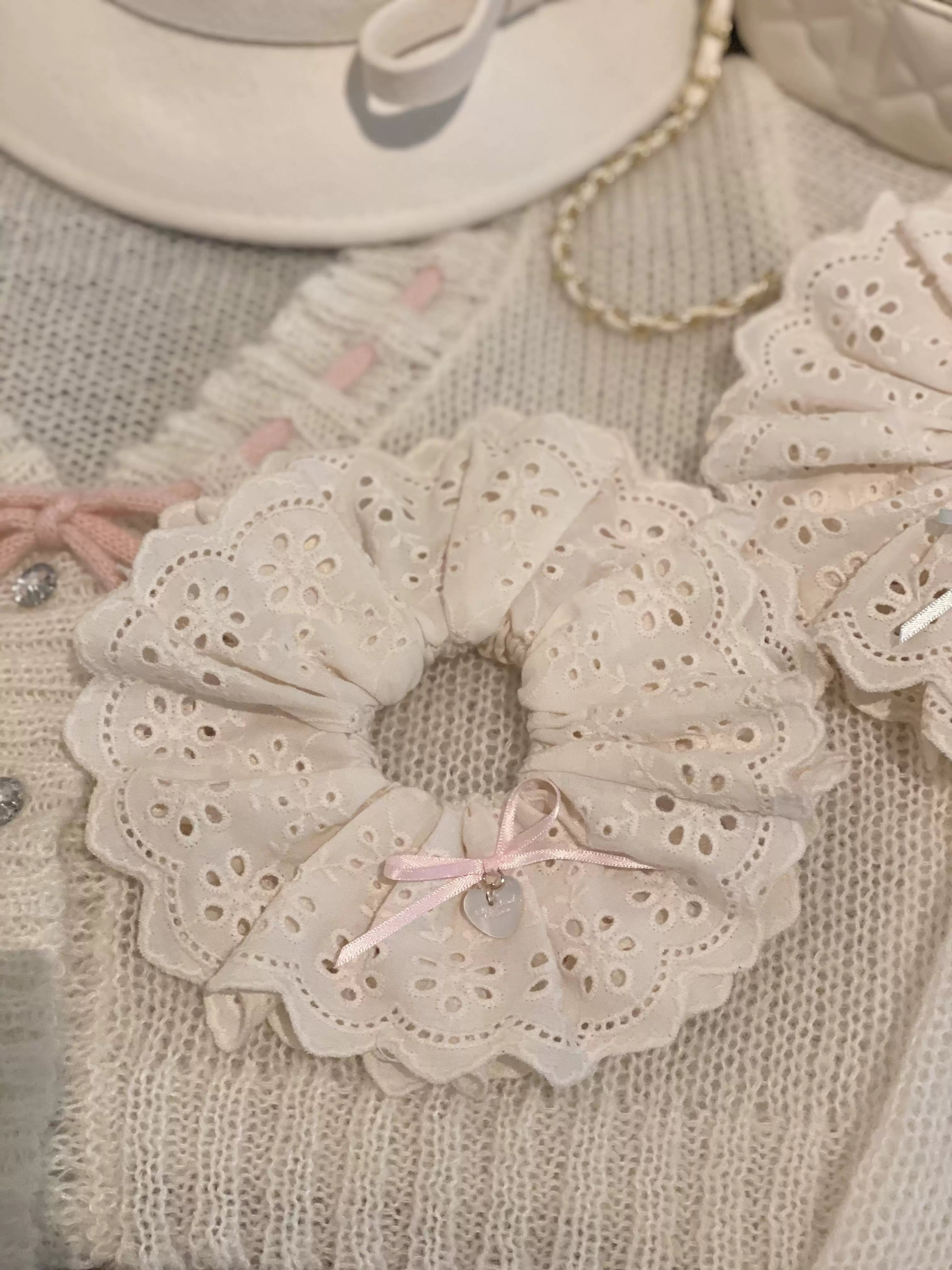 Pure Tea For Dream - Marshmallow Melody - Sweet Lolita Headdress Bow Hair Rope