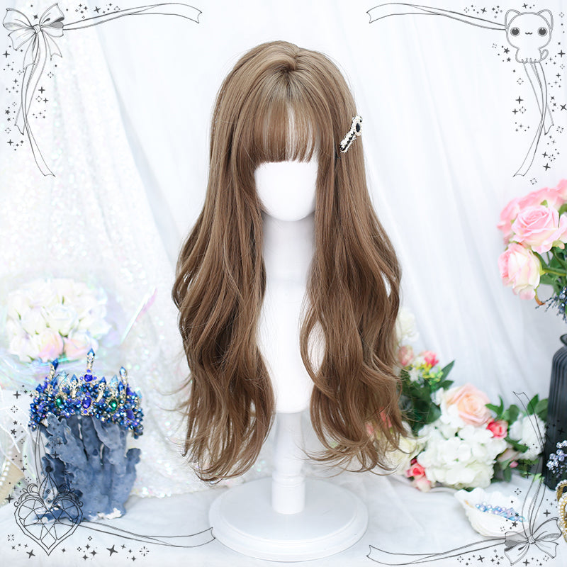 Dalao Home~Gentle Daily Lolita Long Curly Wig t385 honey tea flax 16912:332950