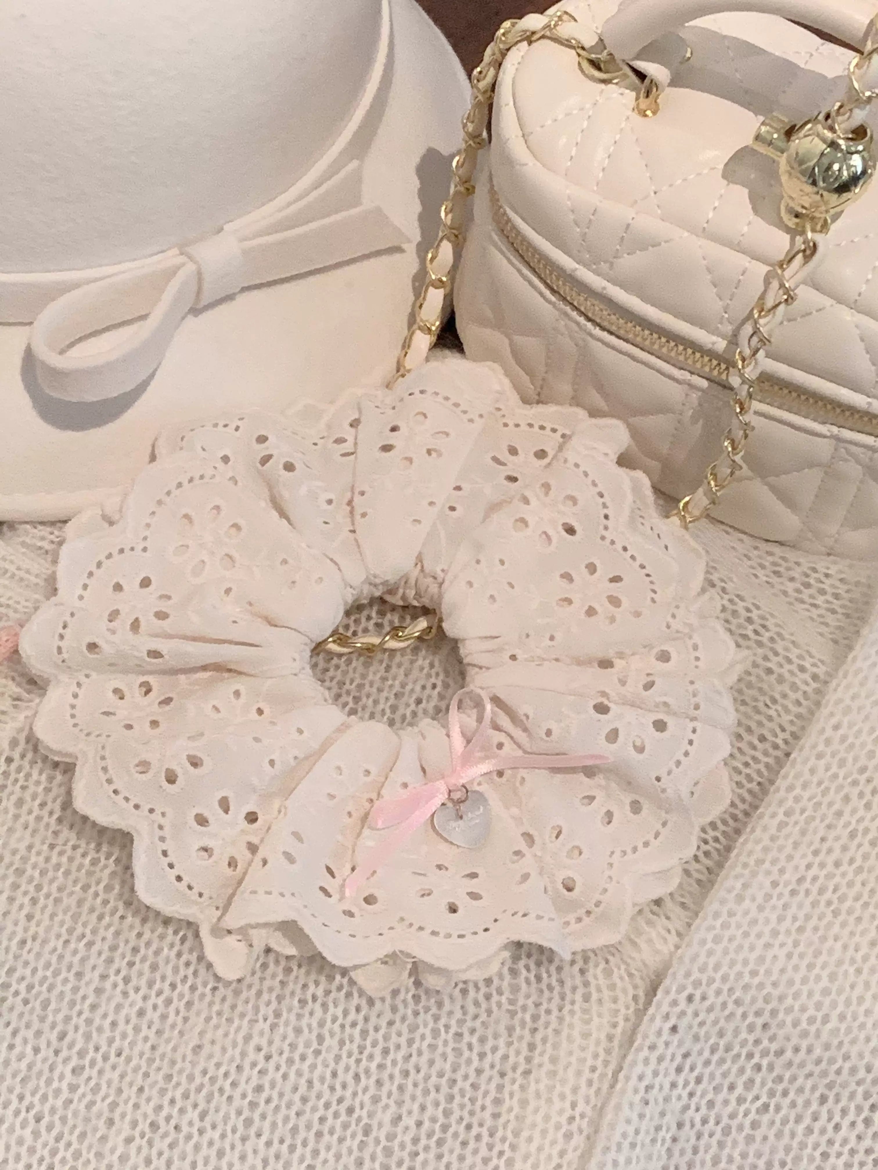 Pure Tea For Dream~Marshmallow Melody~Sweet Lolita Headdress Bow Hair Rope