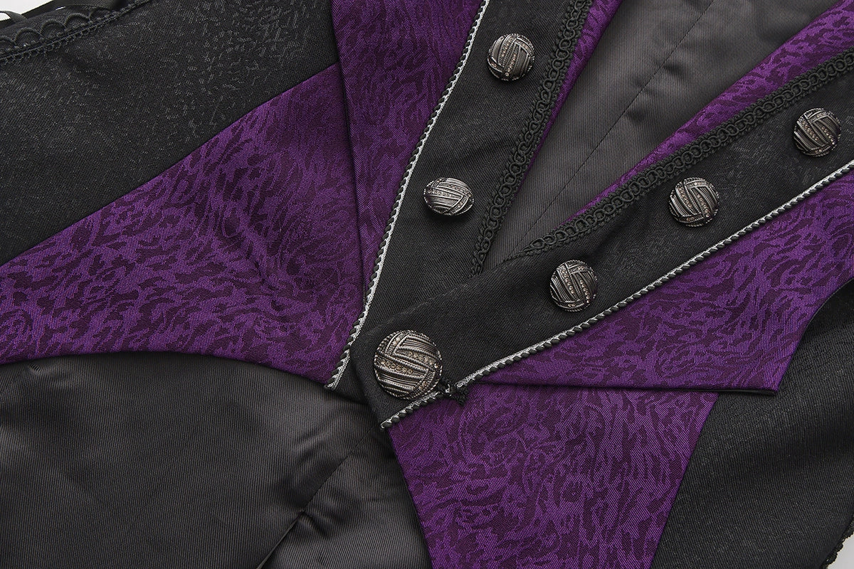 Immortal Thorn - Eternal Crimson Moon Forest - Ouji Lolita Tailcoat Vest 43671:782816