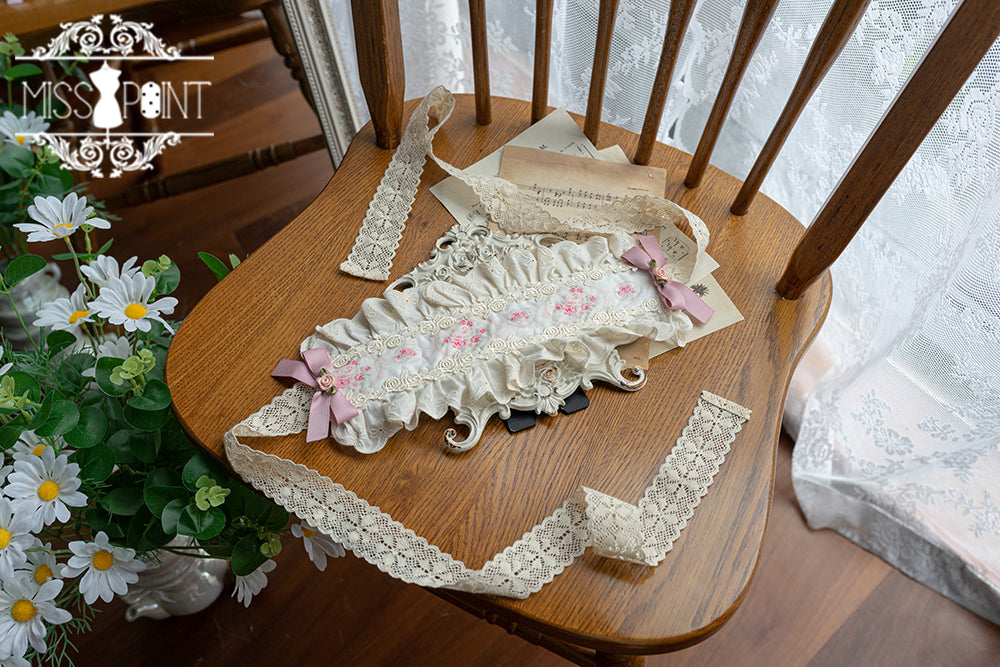 Miss Point - Happy Summer Cute Lolita Hairdband Straw Hat pink mirrior hairbband