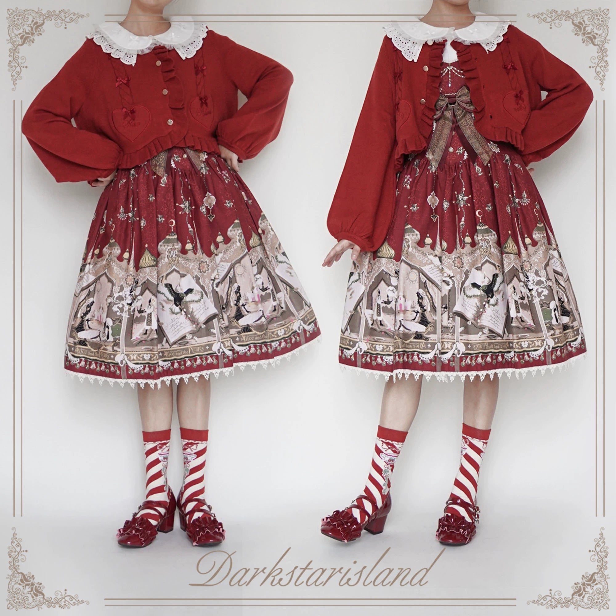 Sugar Frost - Sweet Lolita Cardigan Knit Embroidered Sweater