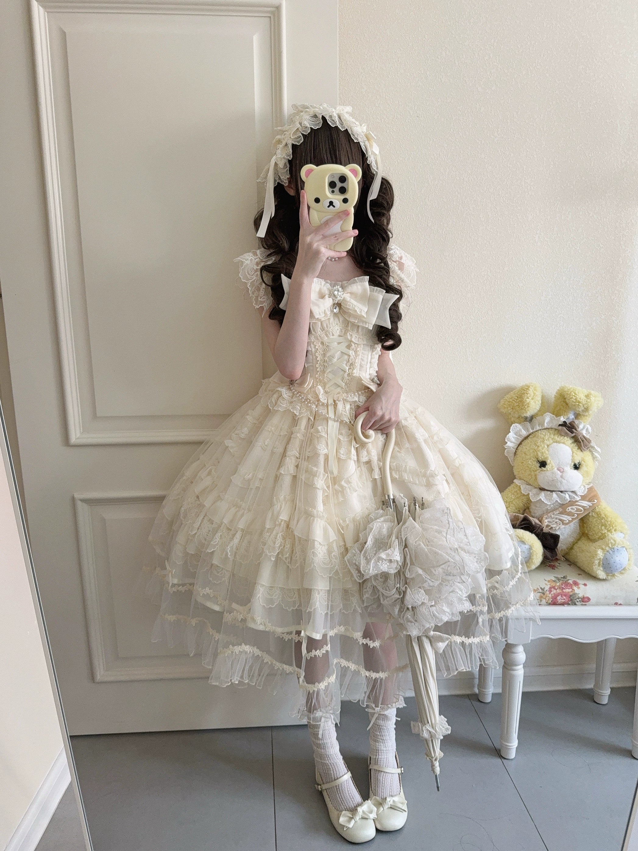 Sugar Girl - Eternal Vow - Weeding Lolita JSK, Detachable Overlay 44248:800975