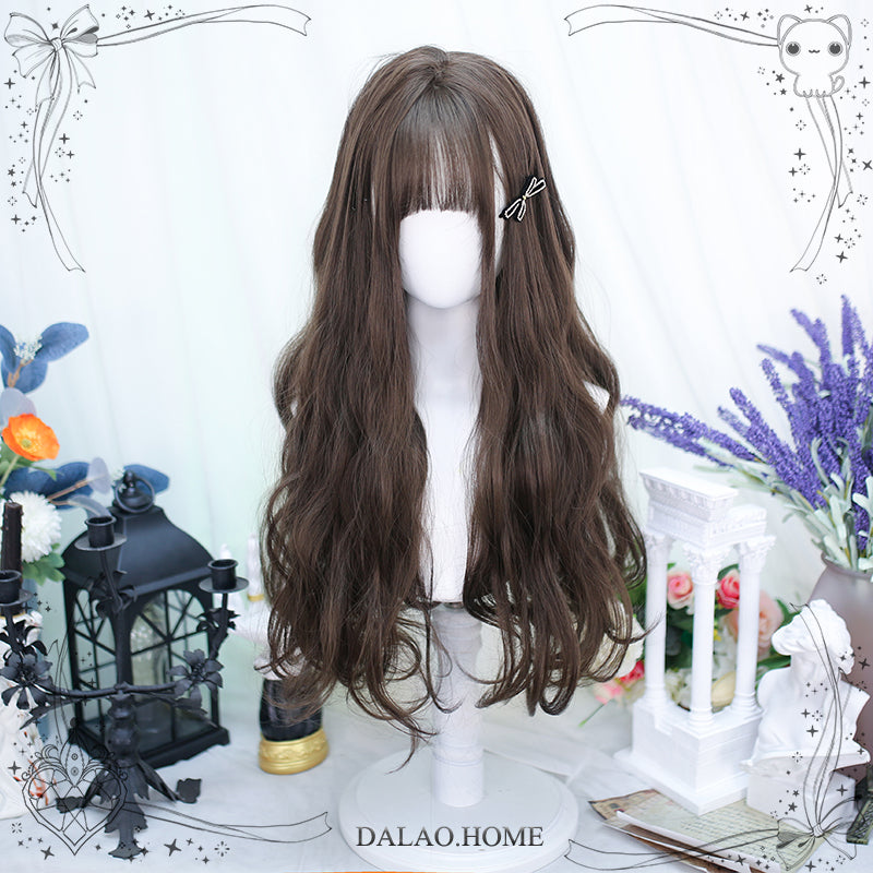 Dalao - Daily Lolita Wig Long Curly Various Styles Ins KOL Wig M94 Cold Brown