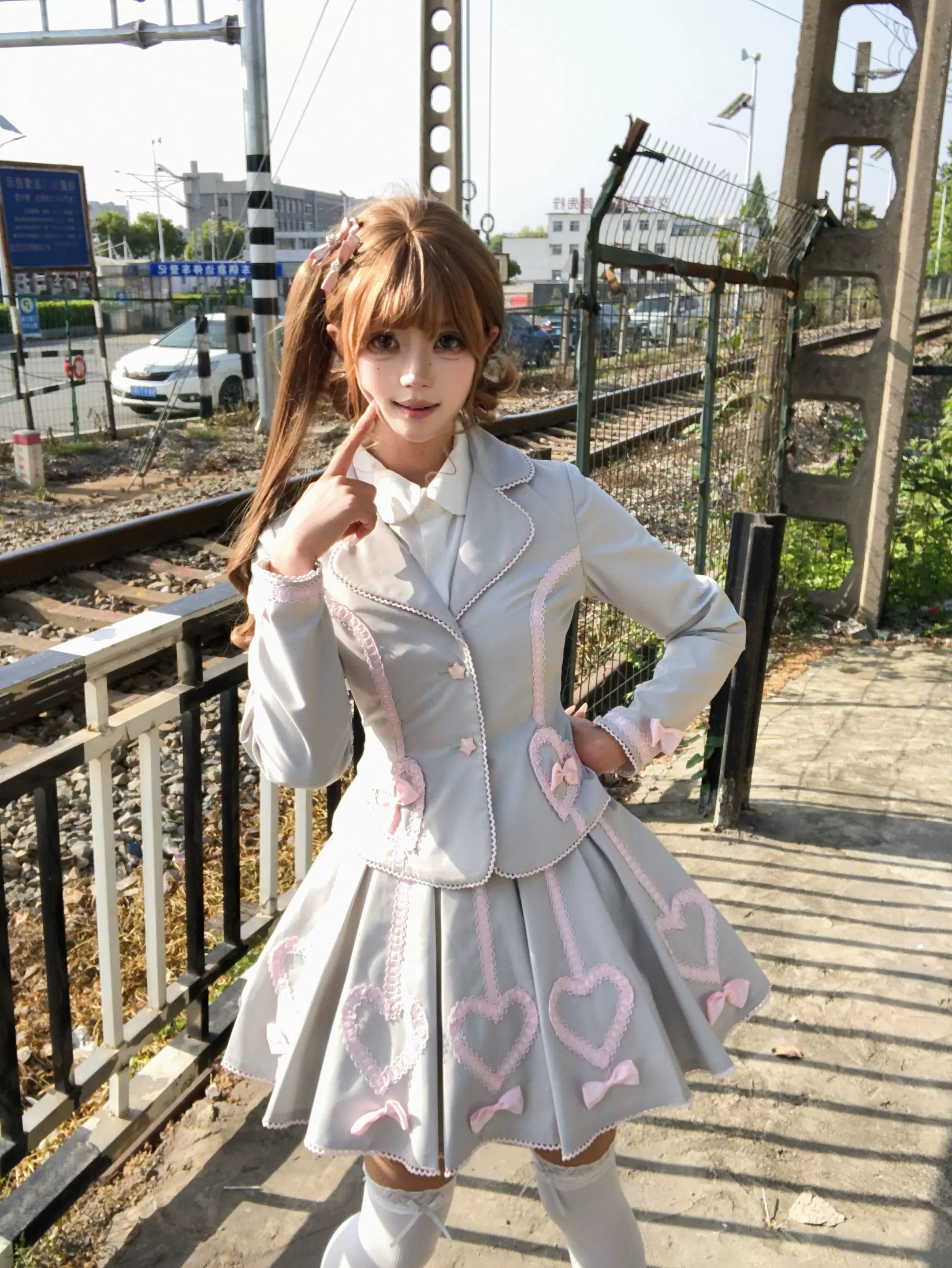 Promise After Class - Old School Lolita Fitted Blazer & Pleated Skirt Set