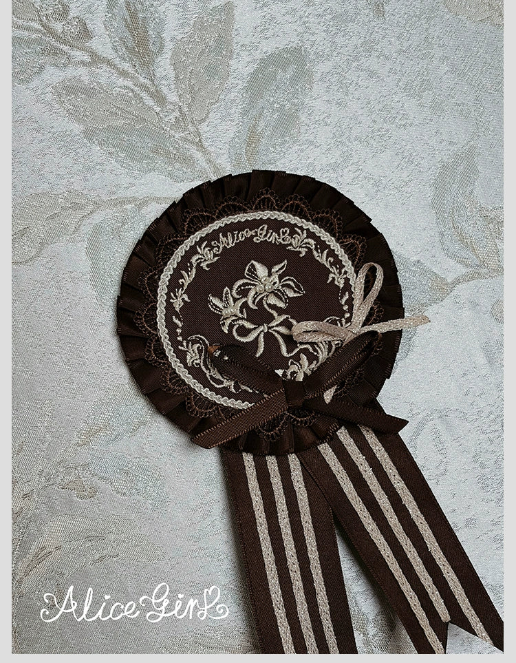 Alice Girl - Duke of Victoria - Classic Lolita Top Hat & Brooch 44095:795455