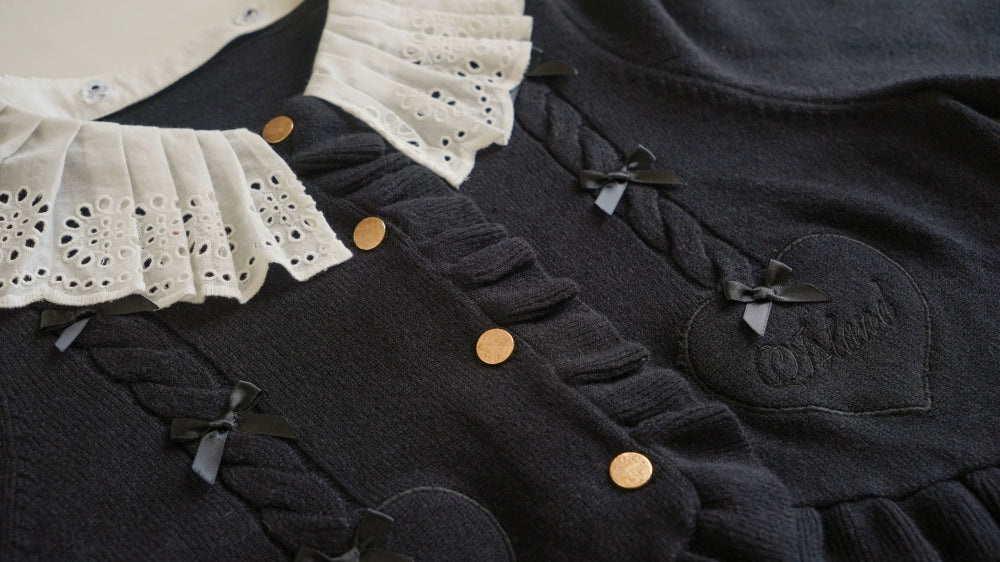 (BFM)Dark Star Island~Sugar Frost~Sweet Lolita Cardigan Knit Embroidered Sweater
