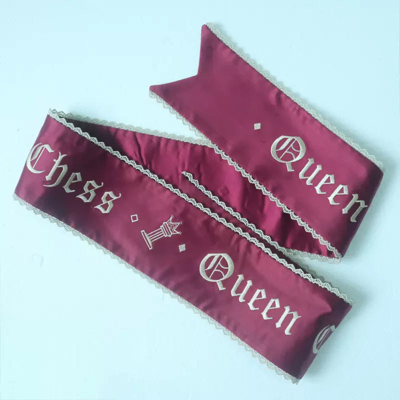 Forest Fluorescent Carps - Queen's Chess - Ouji Lolita Cape Shirt & Shorts Set S Red Sash