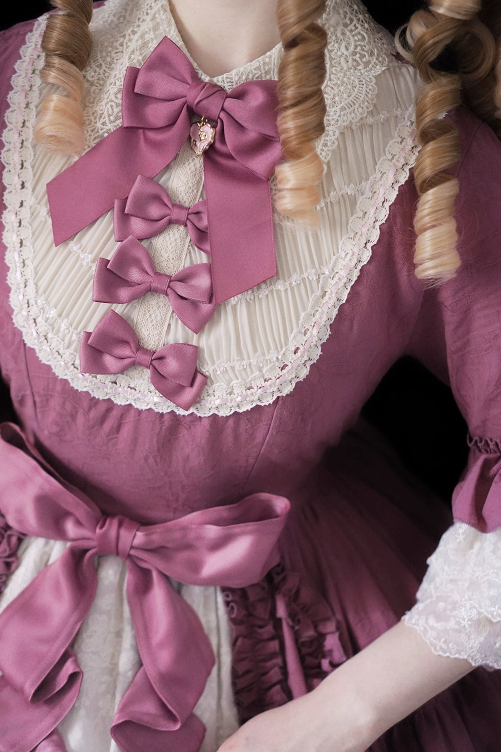 Miss Point~Lilyka Garden~Classic Lolita OP Dress Set Elegant Floral Wall Princess Sleeve 38832:606450
