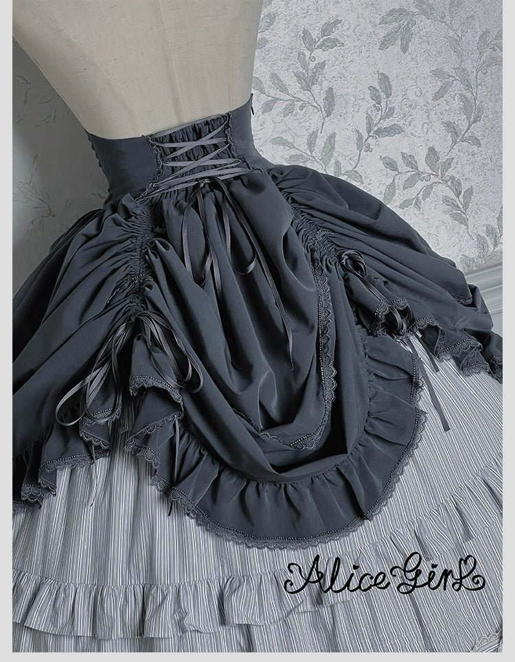 Alice Girl - Duke of Victoria - Classic Lolita SK & Overskirt Set 44092:794826