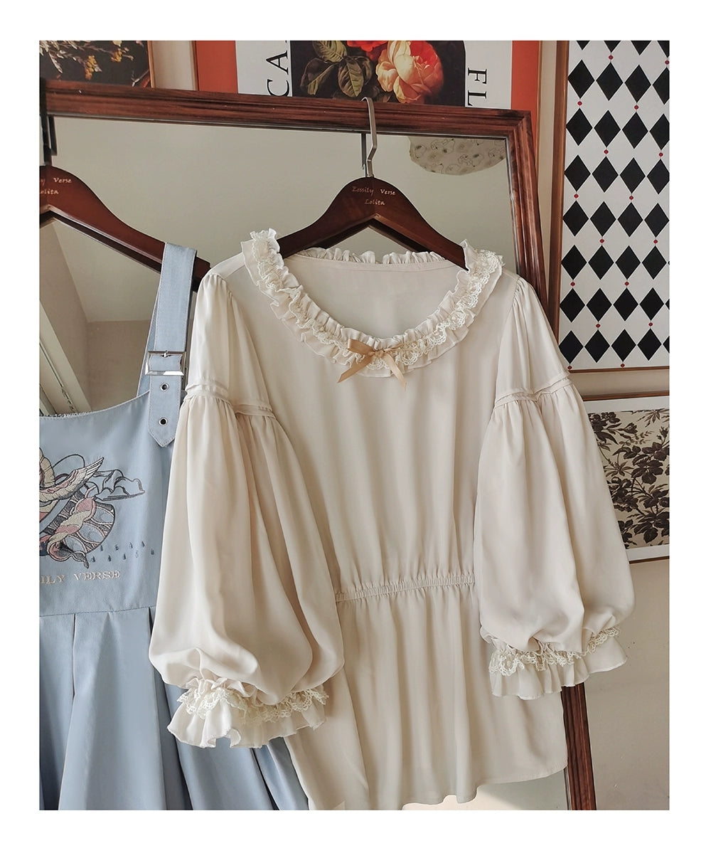 EESSILY - Flying Bird - Plus Size Elegant Lolita JSK Dress With Bird Embroidery 43278:776279