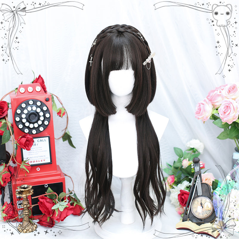 Dalao Home - Sweet Lolita Hime Cut Long Curly Wig Multicolor