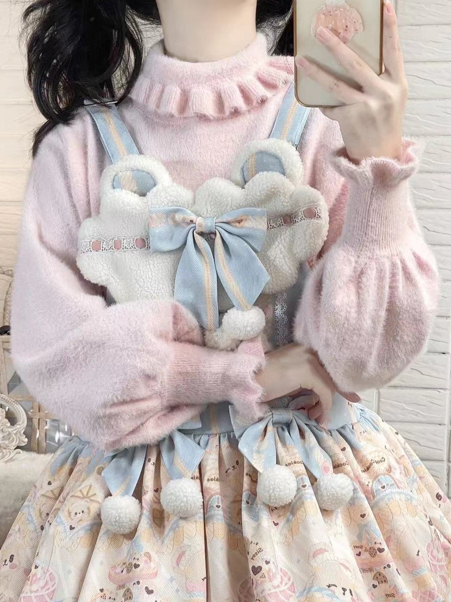 MIST - Kawai Lolita Warm Turtleneck Knitwear 9924:117196