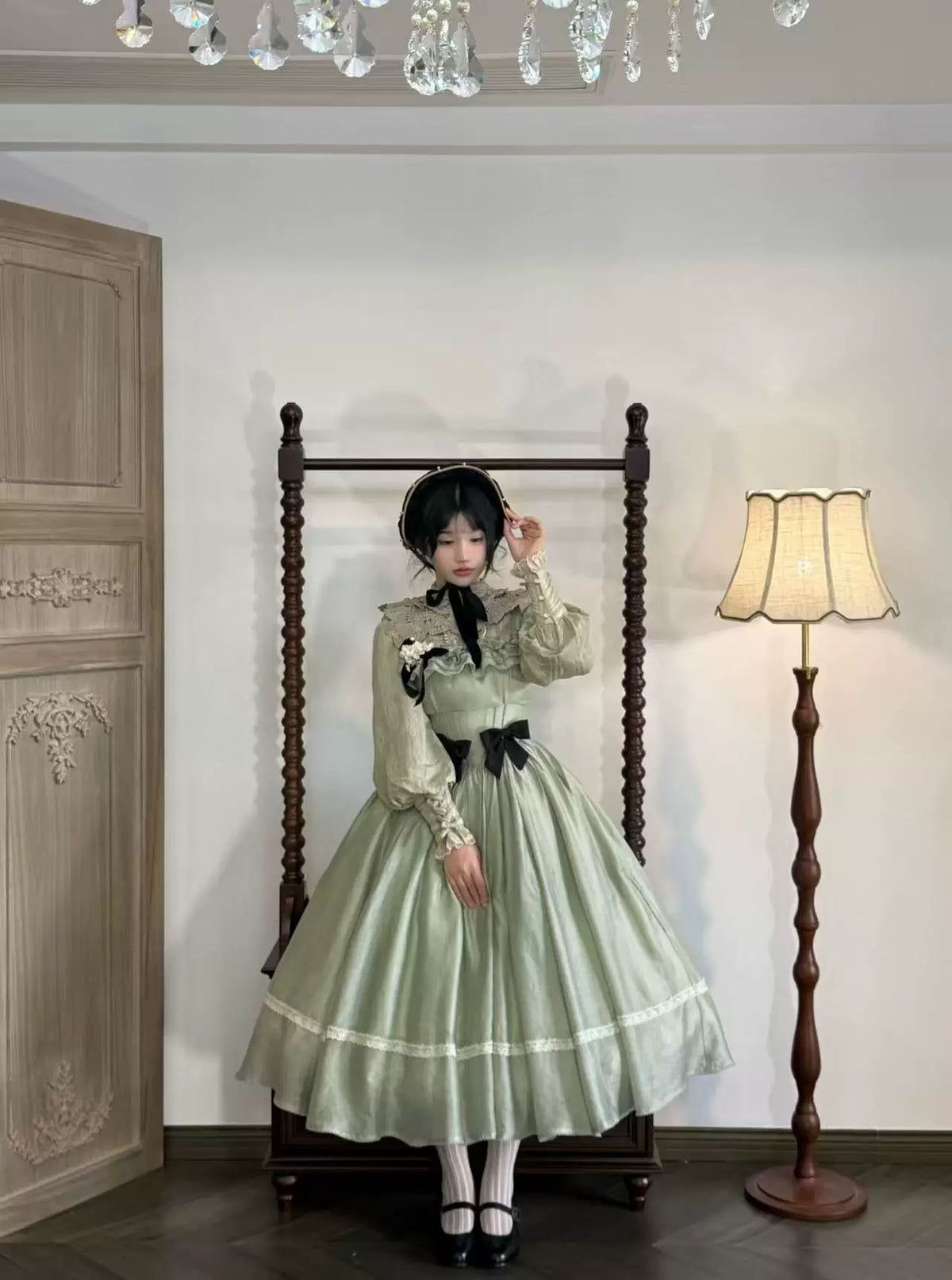 Kiss of Nyx 2.0 - Plus Size Classic Lolita Solid JSK Dress, Boned Waist 45947:869468