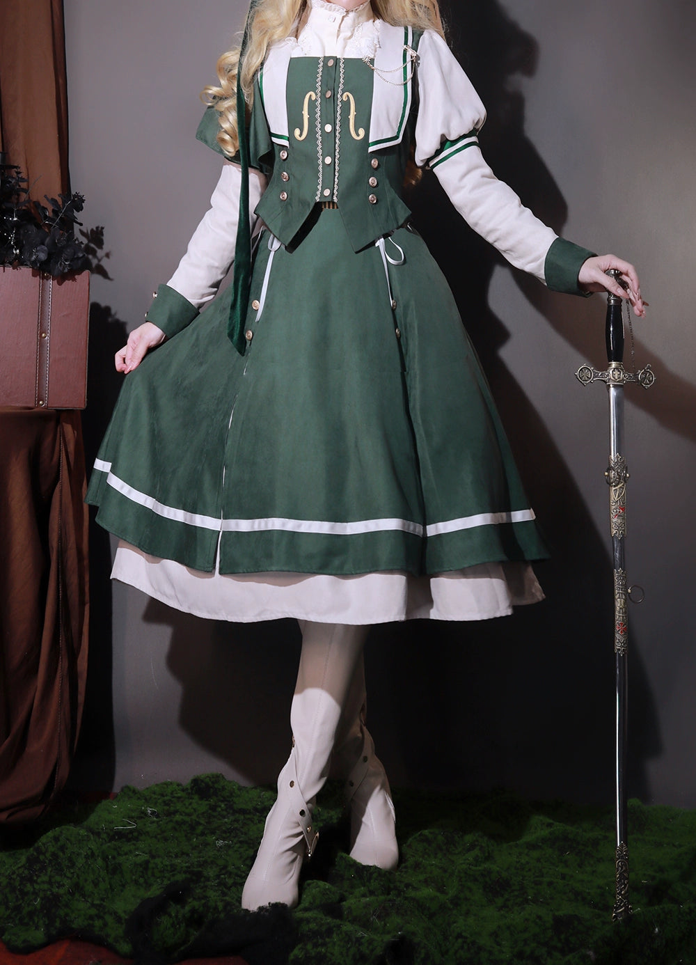 (BFM)Miss Point~ Elegant Lolita Coat~Golden Movement Customized Short Coat 32246:378196